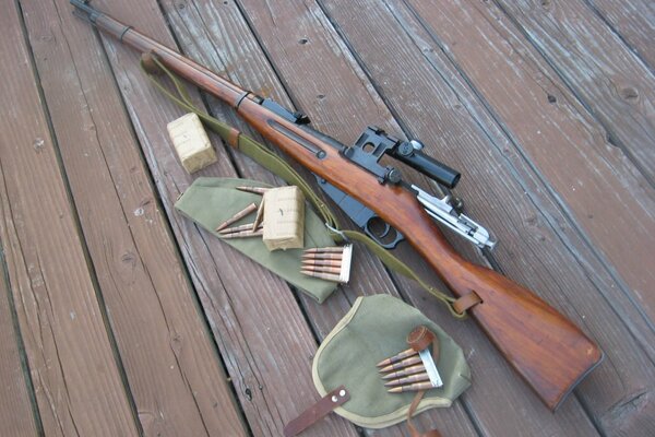 Mosin s gun rifle is a weapon of Victory