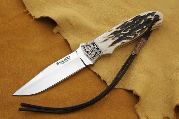 Stylish knife made of steel