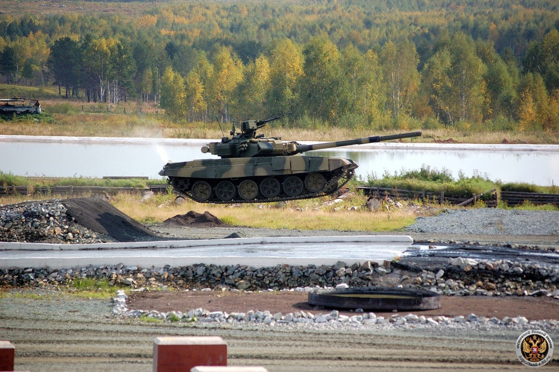 t-90 nieważkość czołg rosja woda