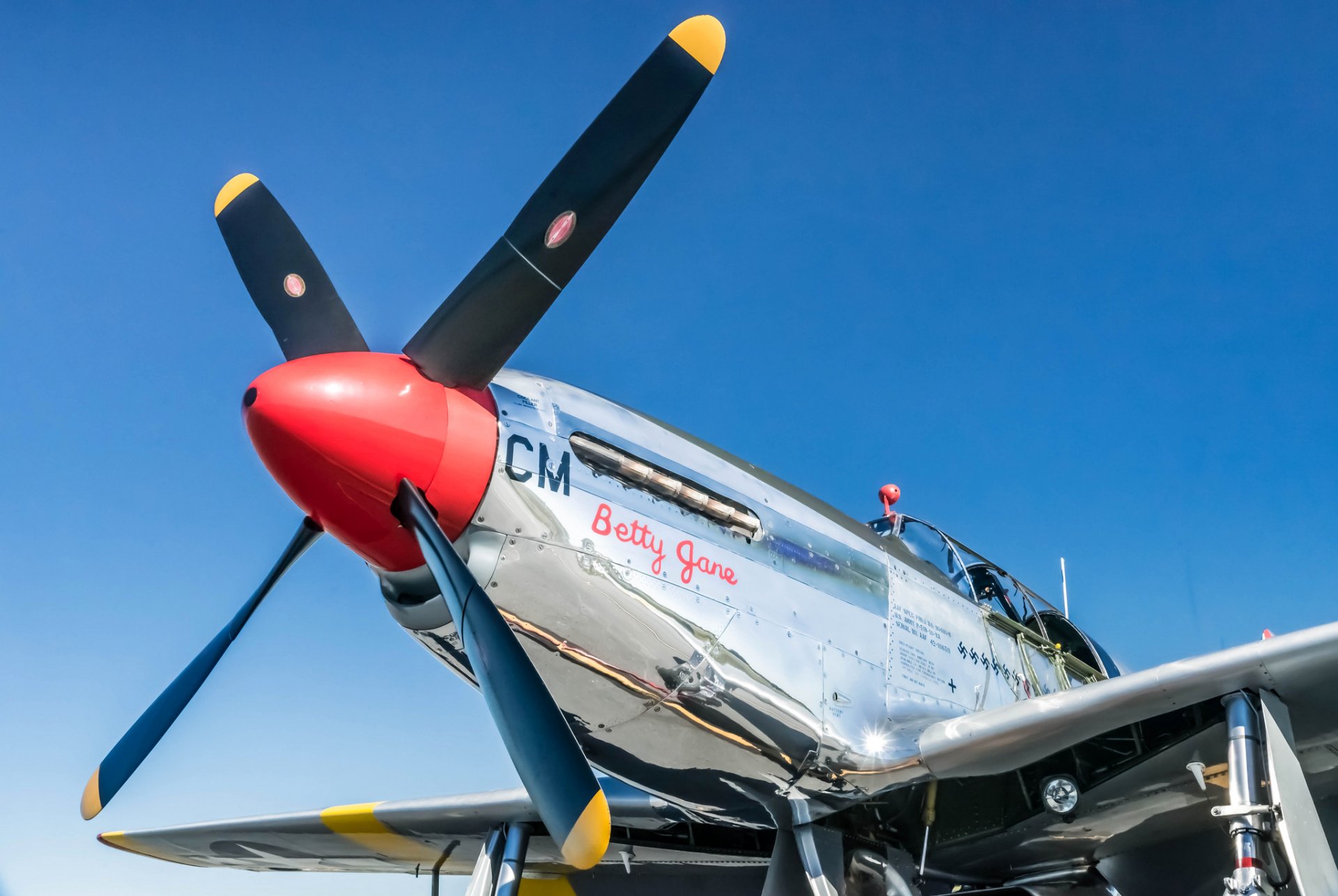 tp-51c mustang betty jane plane retro