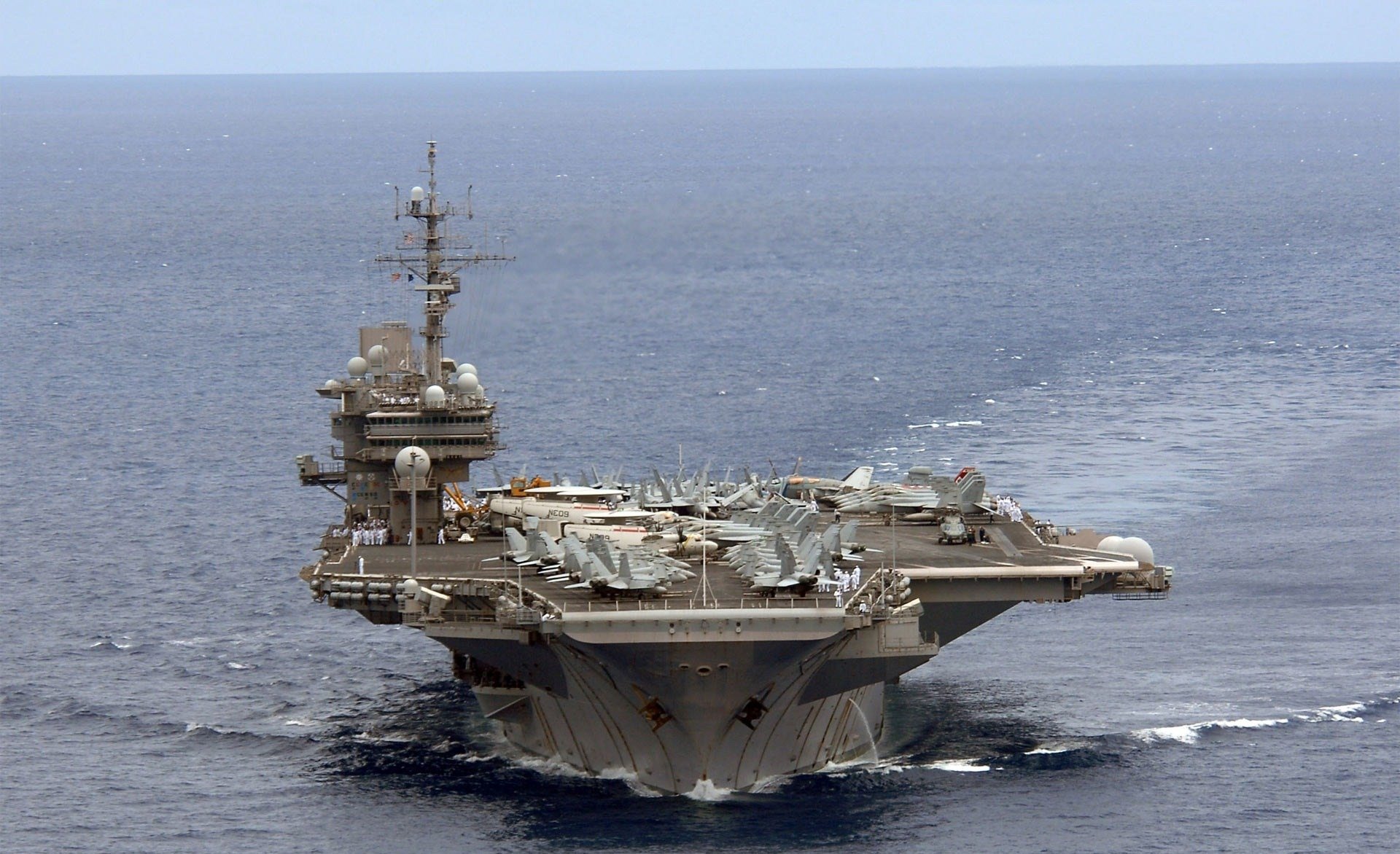 the carrier united states george washington in a hike