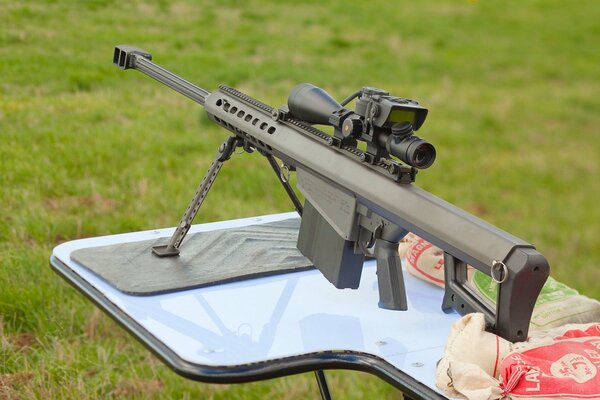 Preparation of a sniper rifle for shooting competitions