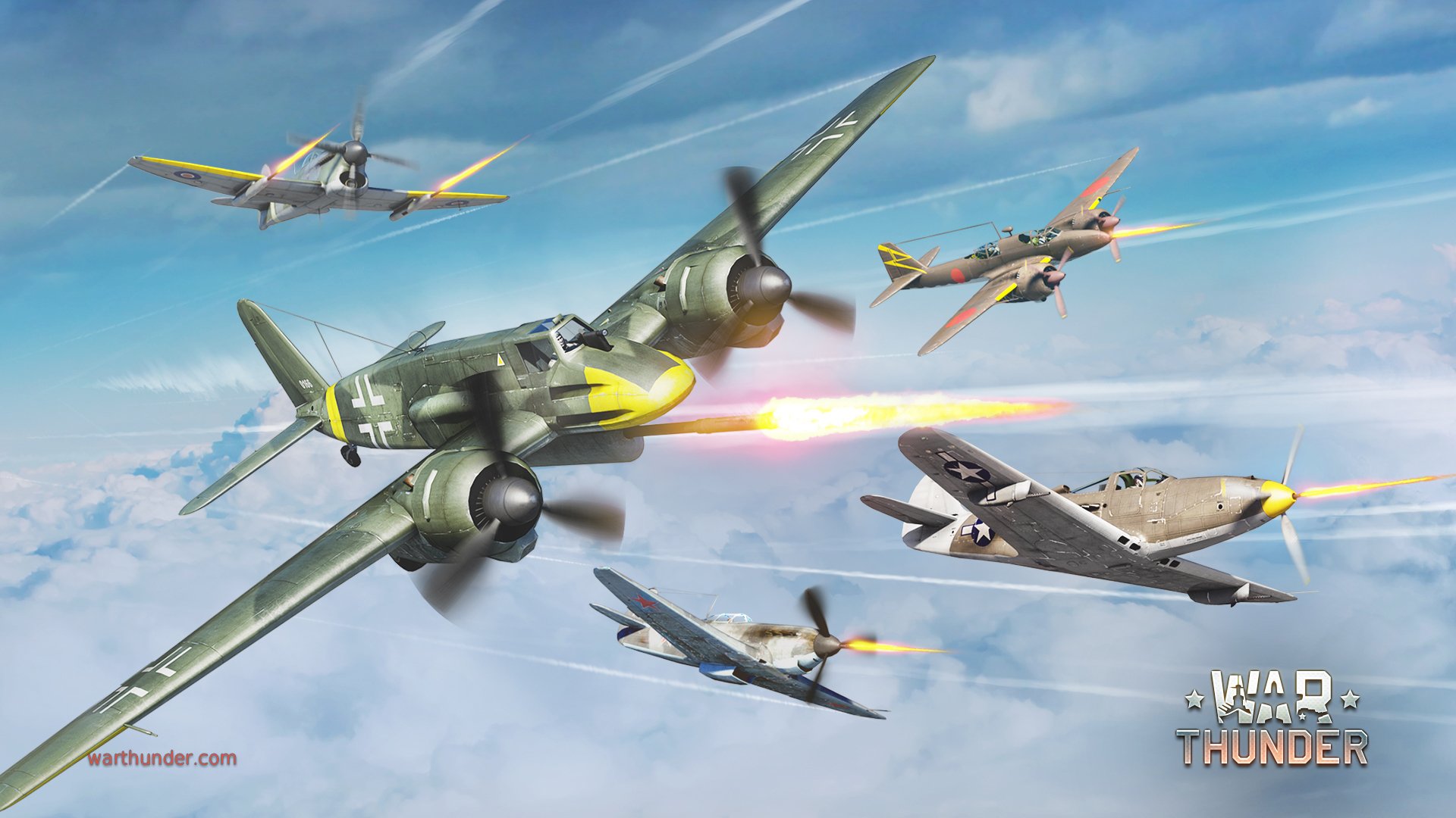 art war sky hawker tempest uk the piston single-engined fighter henschel hs.129 b-3 german twin-engine attack yakovlev yak-9k soviet kawasaki ki-102 randy attack army type 4 japanese fighter-interceptor bell p-39 airacobra