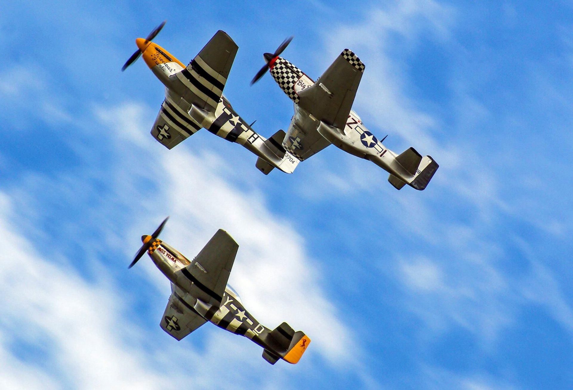 p-51 mustang avions de chasse vol