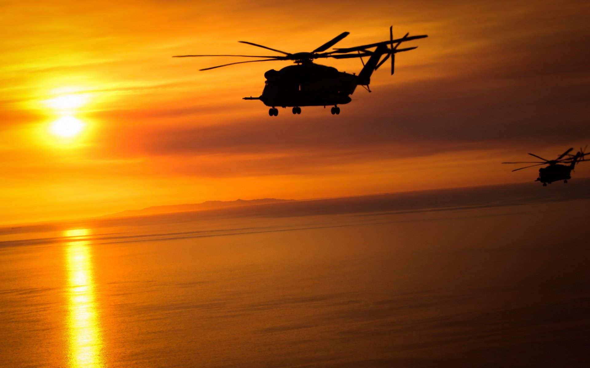 aviazione tramonto sikorsky sn-53