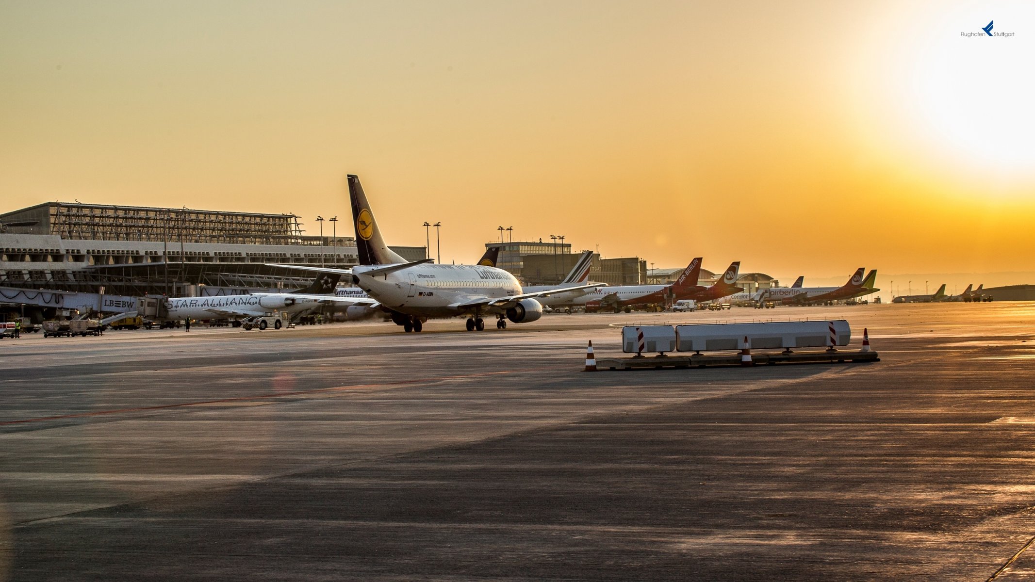 airport passenger plane boeing sunset sunrise