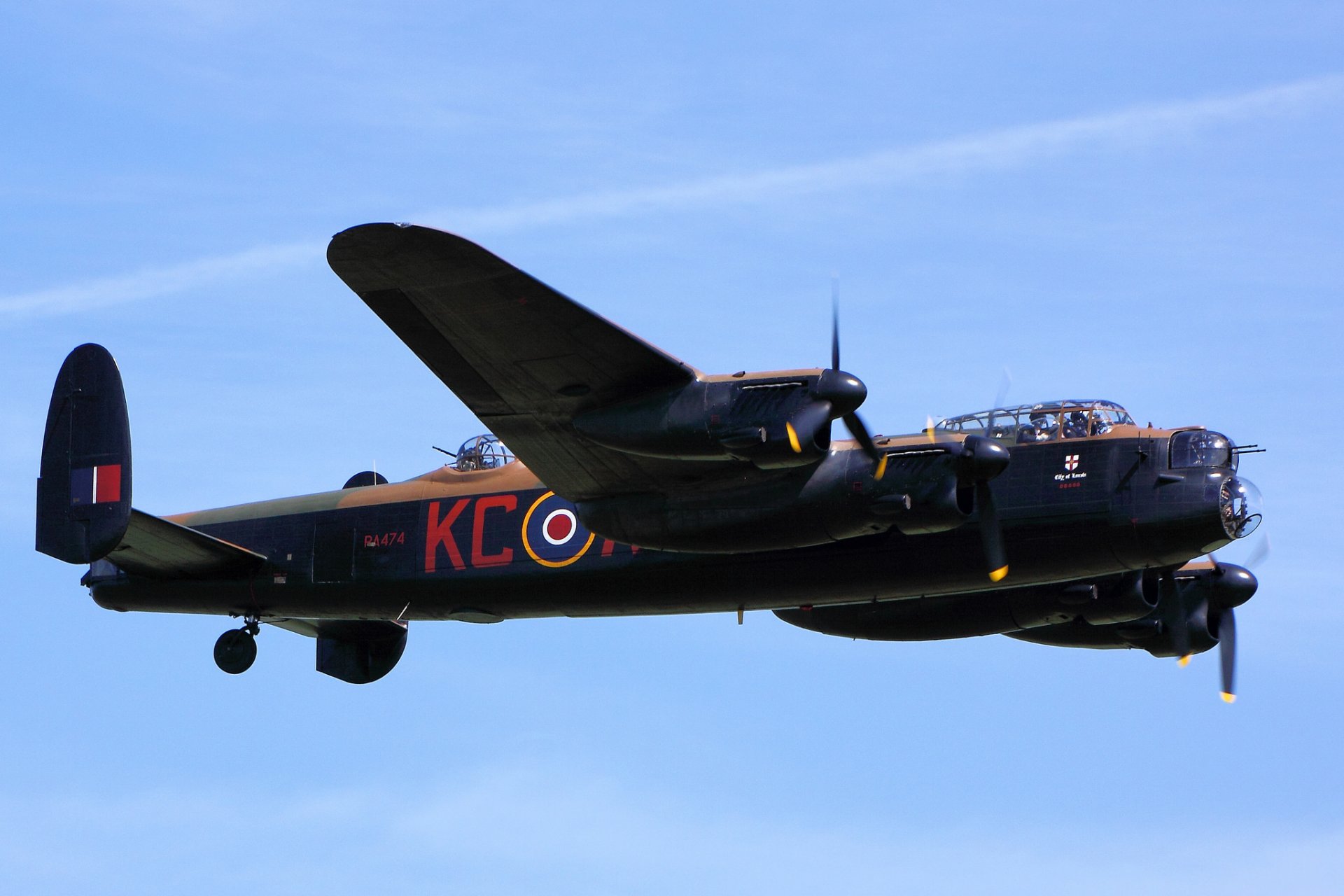 avro lancaster ciężki czterosilnikowy bombowiec