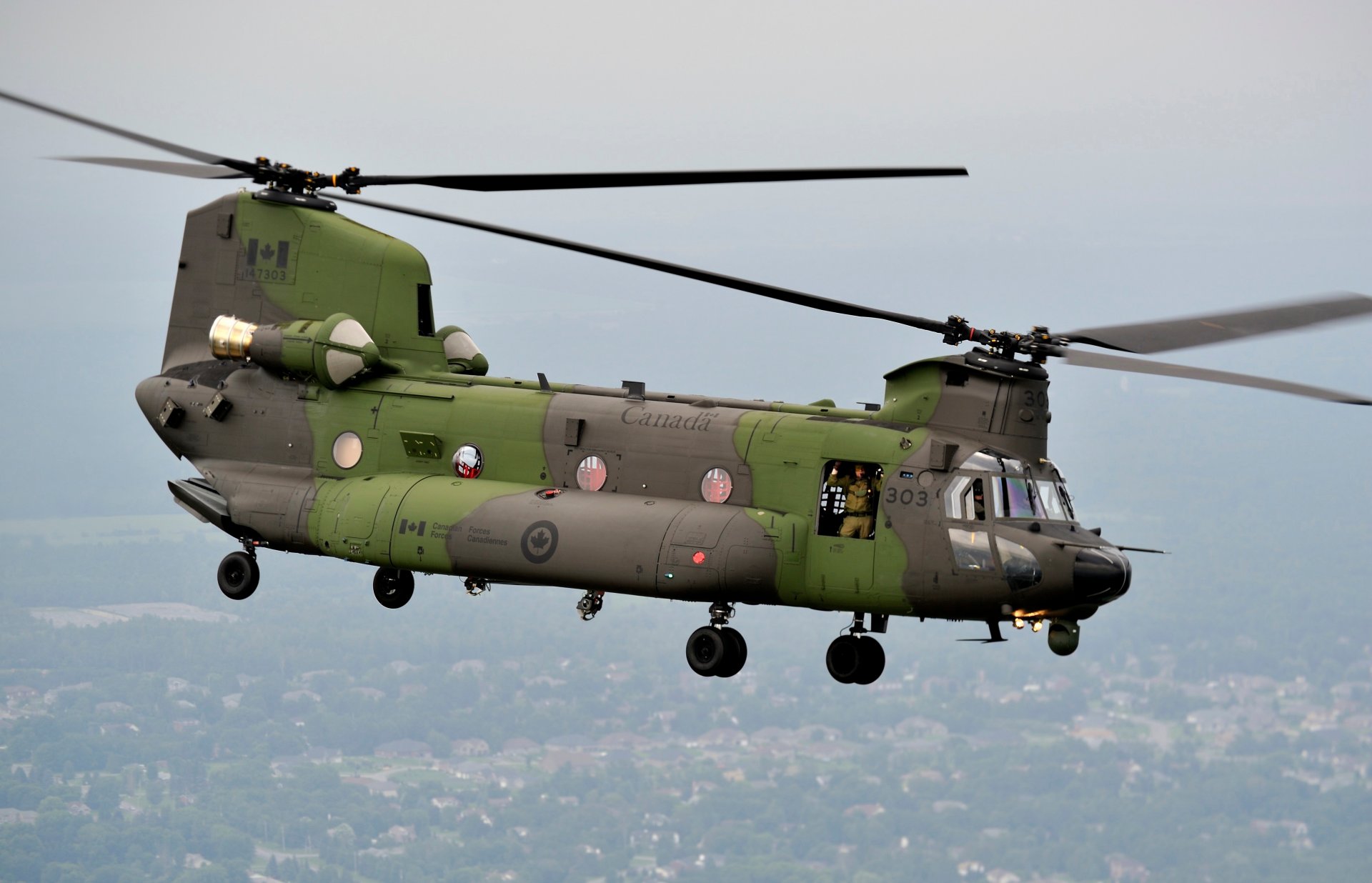 ch-47f chinook kanadyjski transport wojskowy lot