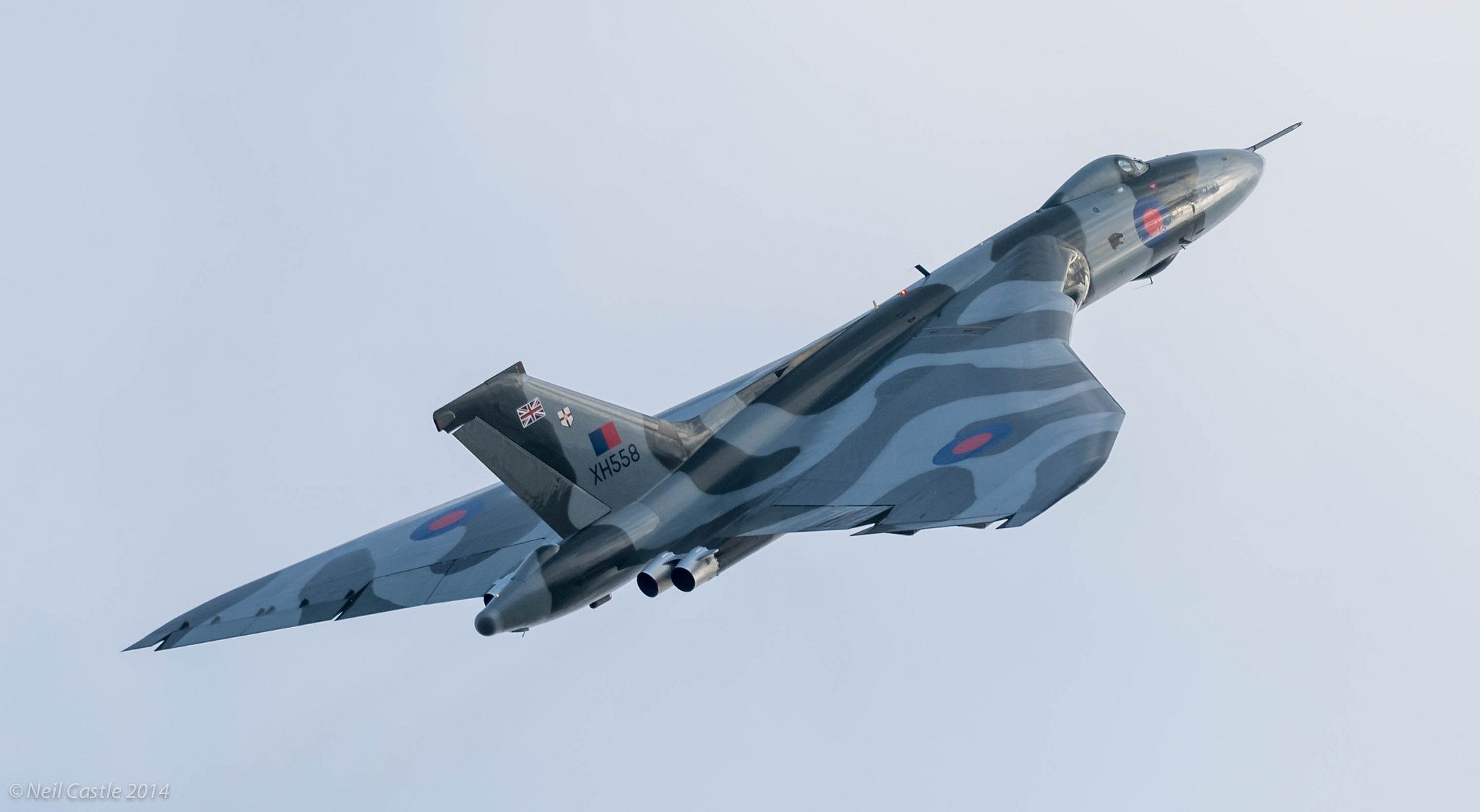 avro vulcan xh558 avión cielo bombardero