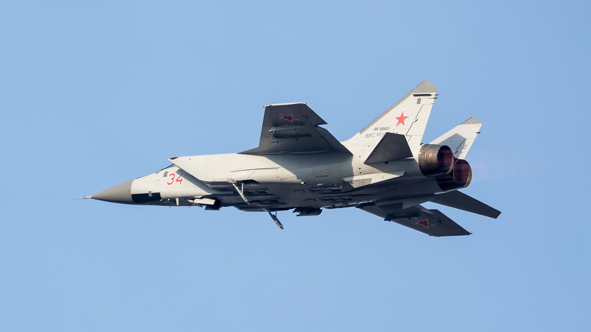 mig-31 dwumiejscowy myśliwiec przechwytujący