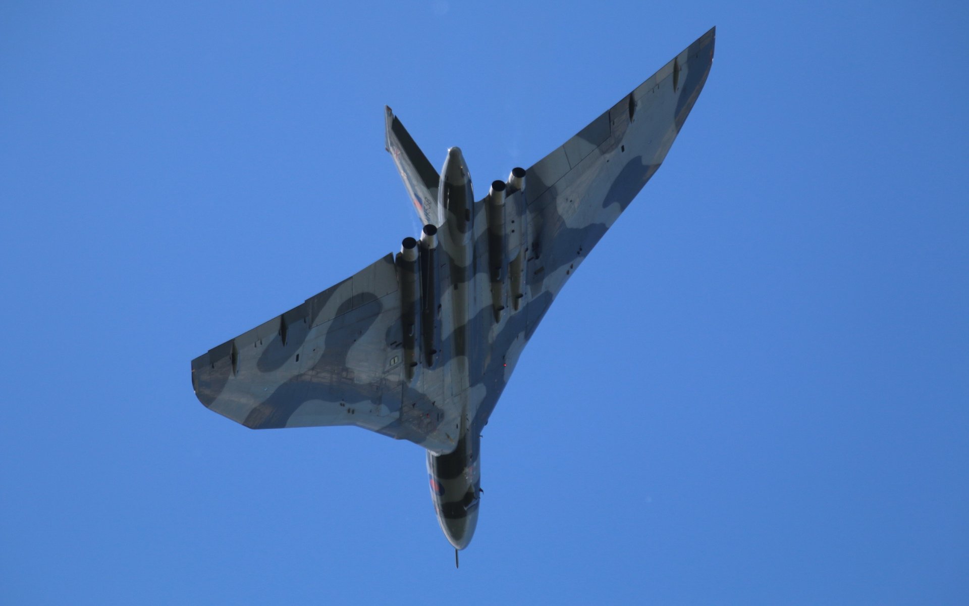 avión avro vulcan británico bombardero