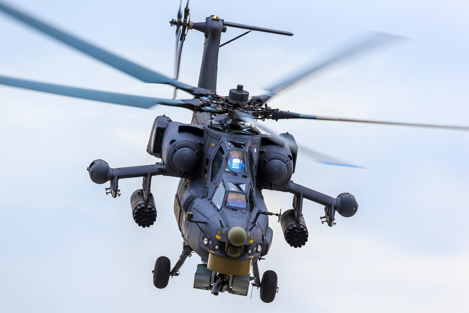 mi-28n of berkut russia shock cabin pilot