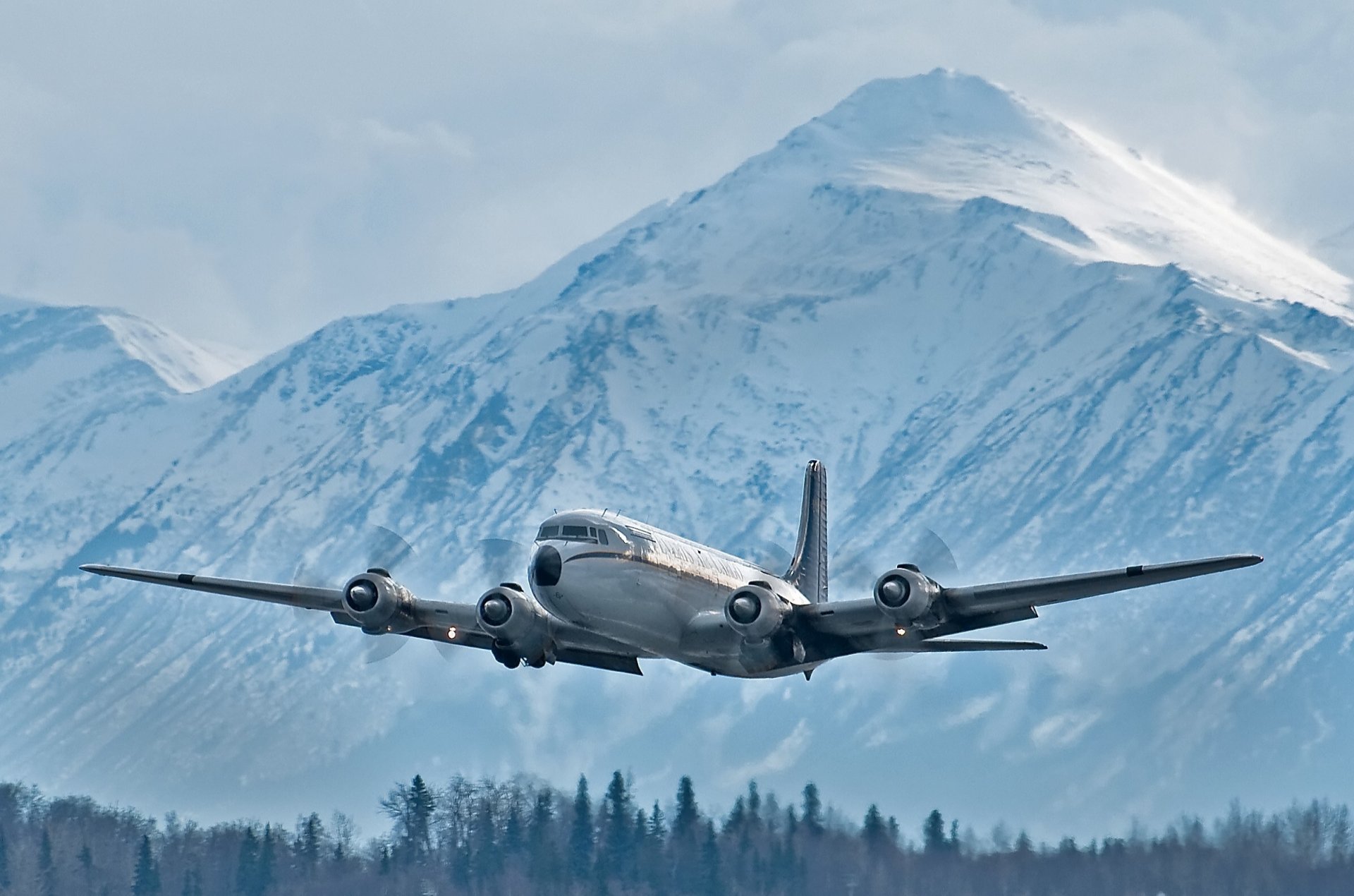 douglas dc-6 militärtransport flugzeug