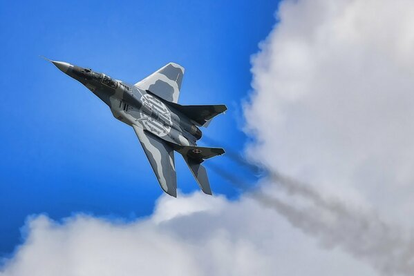 Military aircraft MIG-29 fighter