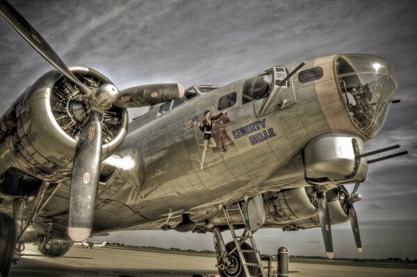 Fascinating and stately b17 aircraft