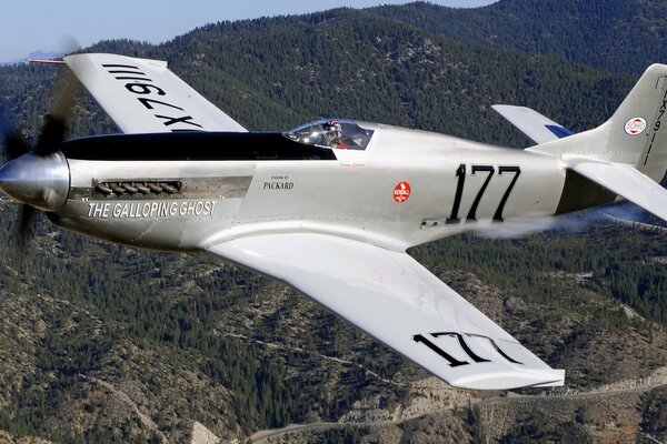 Un affascinante volo di caccia sulle montagne