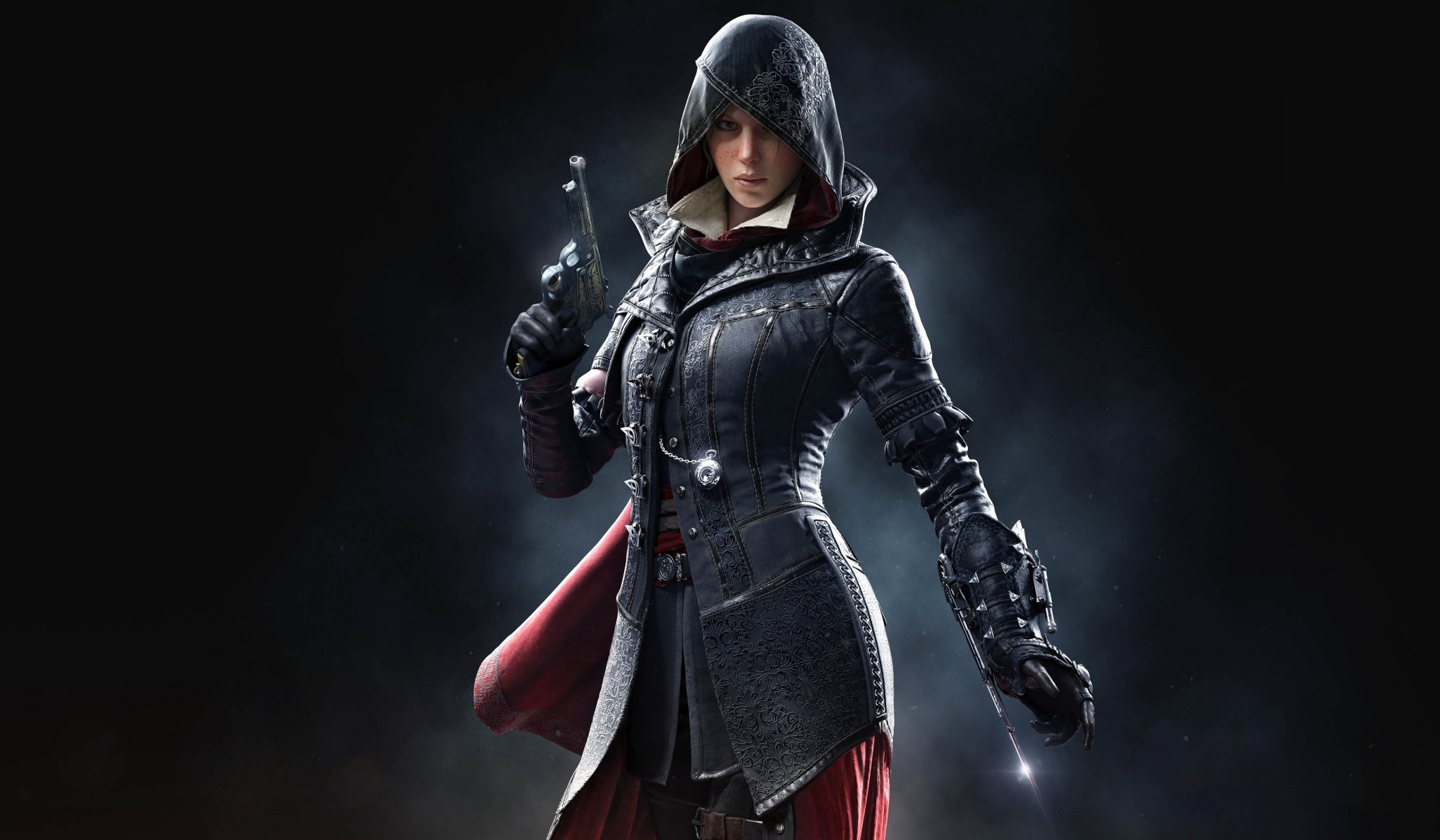 assassins creed : syndicate assassin s creed: syndikat klinge mantel ausrüstung ubisoft quebec syndikat syndicate haube evie fry waffe look assassins creed