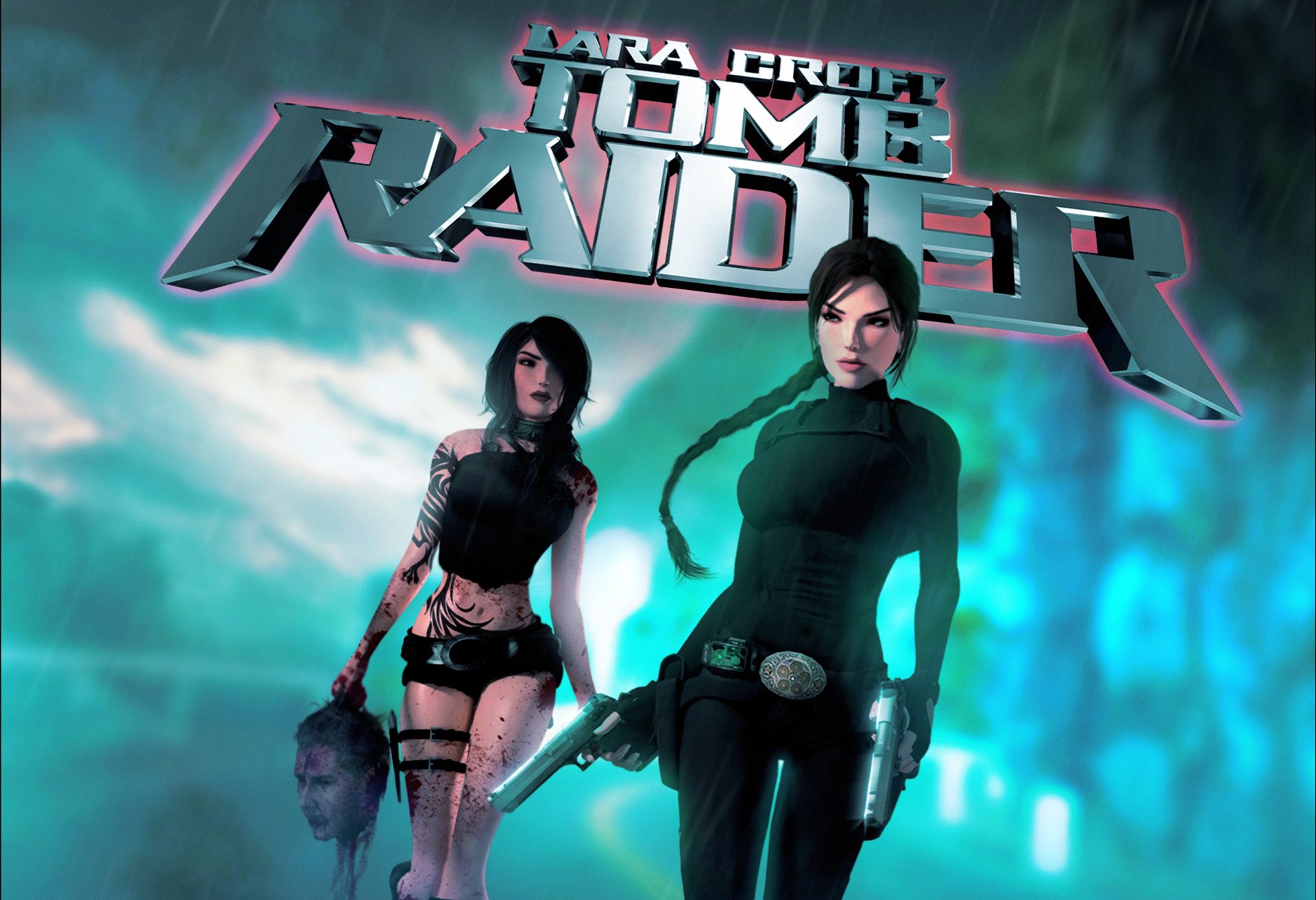 lara croft sobowtór tomb raider tomb raider underworld pistolet