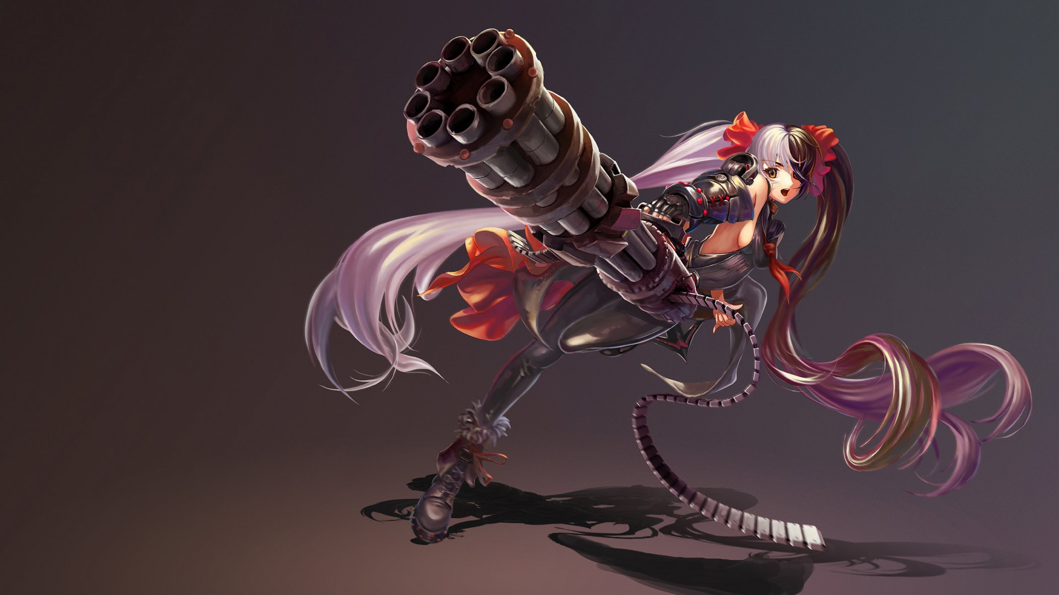 art ushas pohwaran po hwa ran blade&soul blade and soul girl machine gun anime game