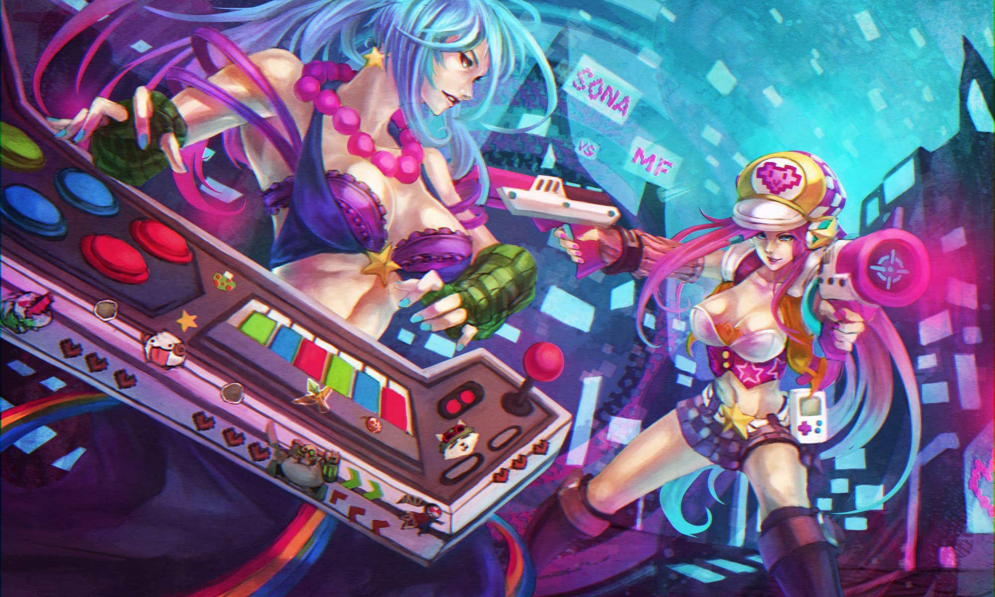 miss fortune bounty hunter lol arcade girls sona maven of the strings league of legend