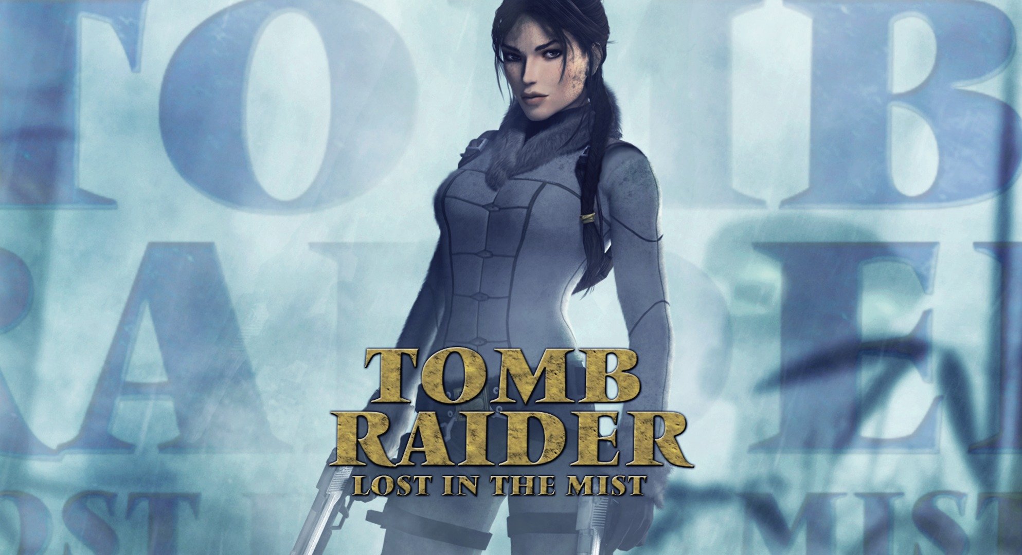 tomb raider: lost in the mist girl fog guns lara croft tomb raider