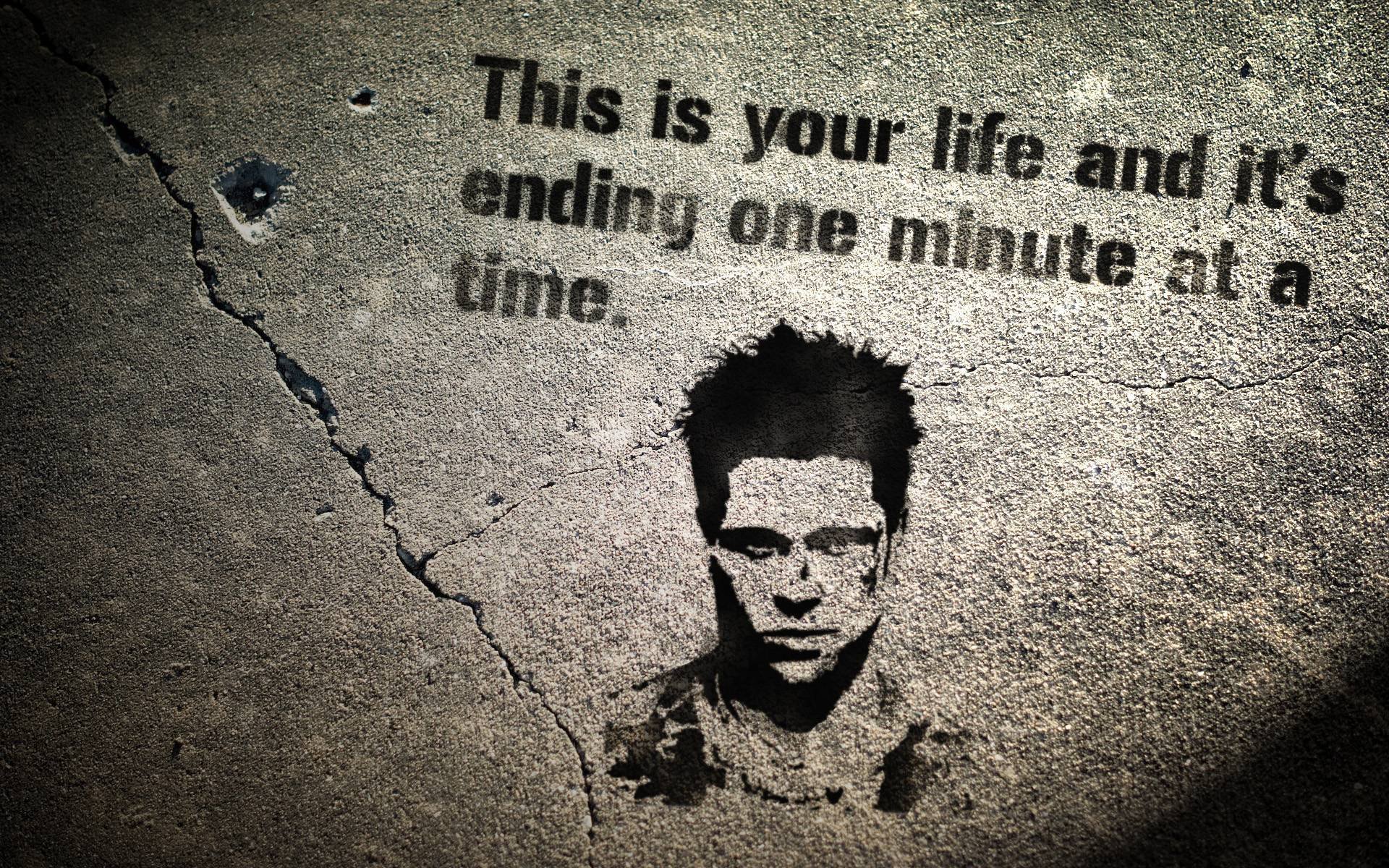 fight club inscription wall