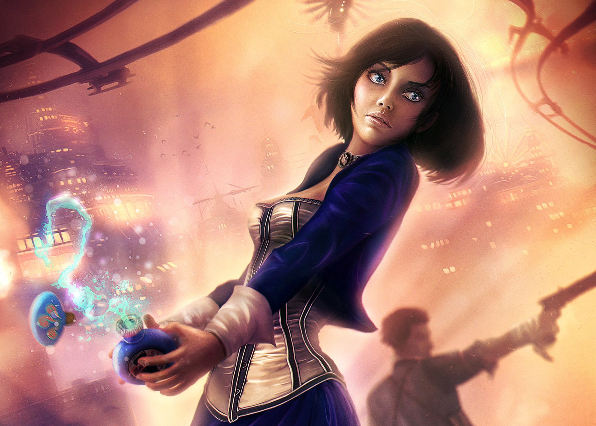 bioshock infinite bioshock booker dewitt energie salz fan art mädchen kleid elizabeth