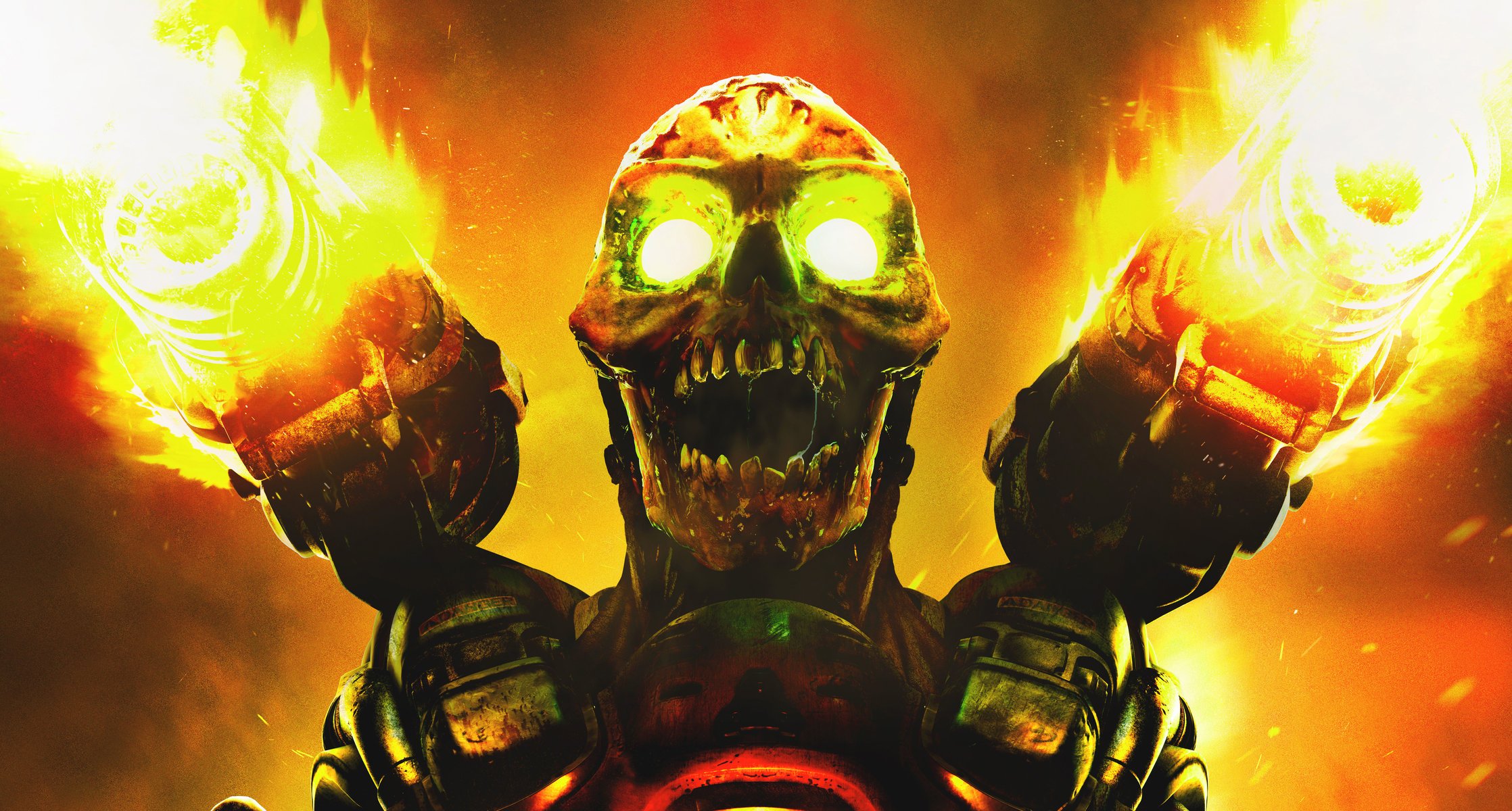 doom mostro cannone colpo fuoco mutante denti cranio id software zenimax media