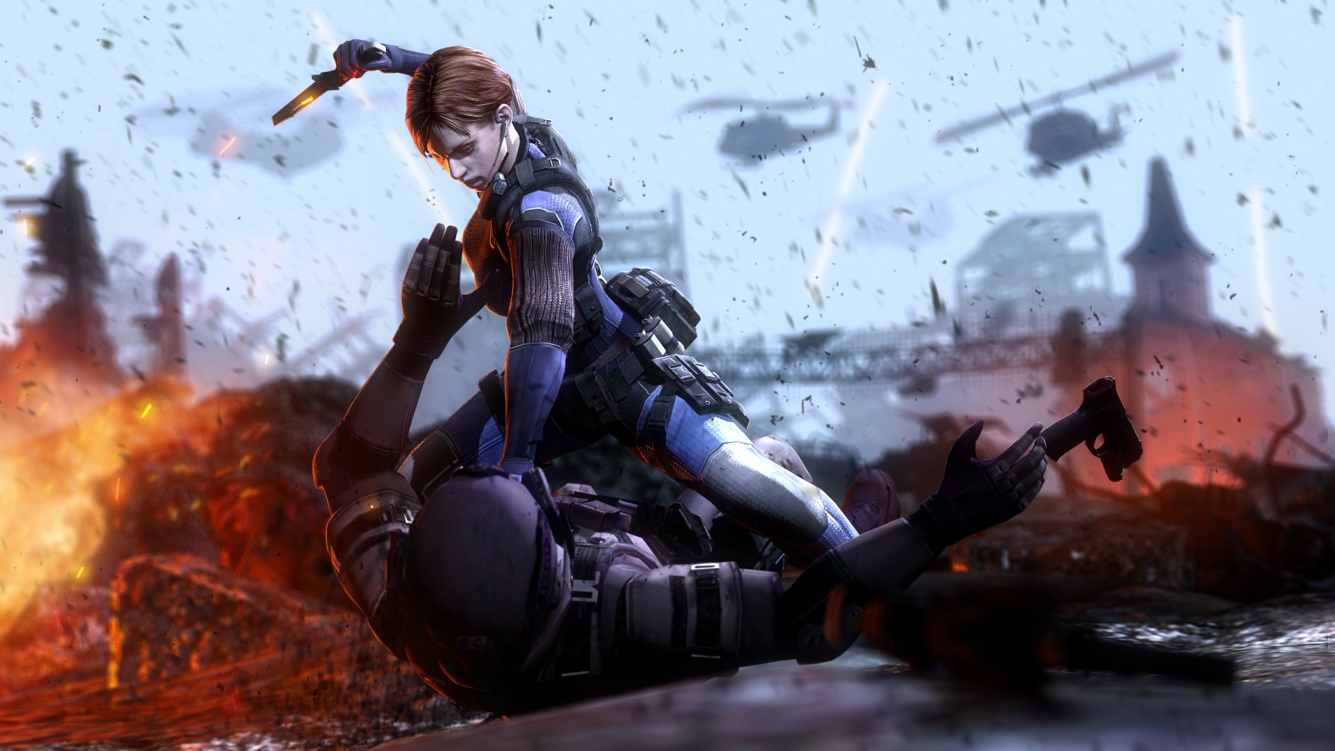 resident evil capcom jill valentine messer