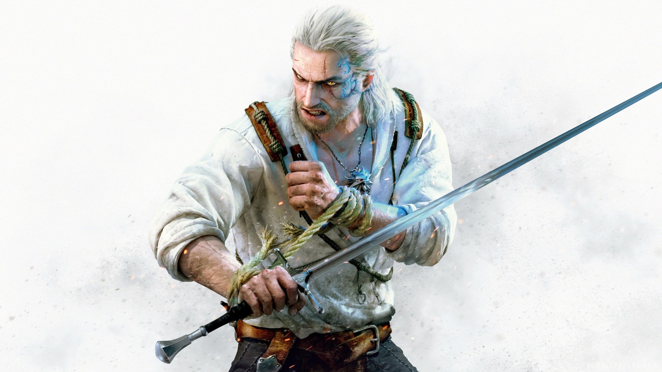 the witcher 3: wild hunt the witcher 3 : wild hunt cd projekt red geralt the witcher andrzej sapkowski beard sword scar the witcher 3 wild hunt-hearts of stone hearts of stone view medallion rope stone heart dlc