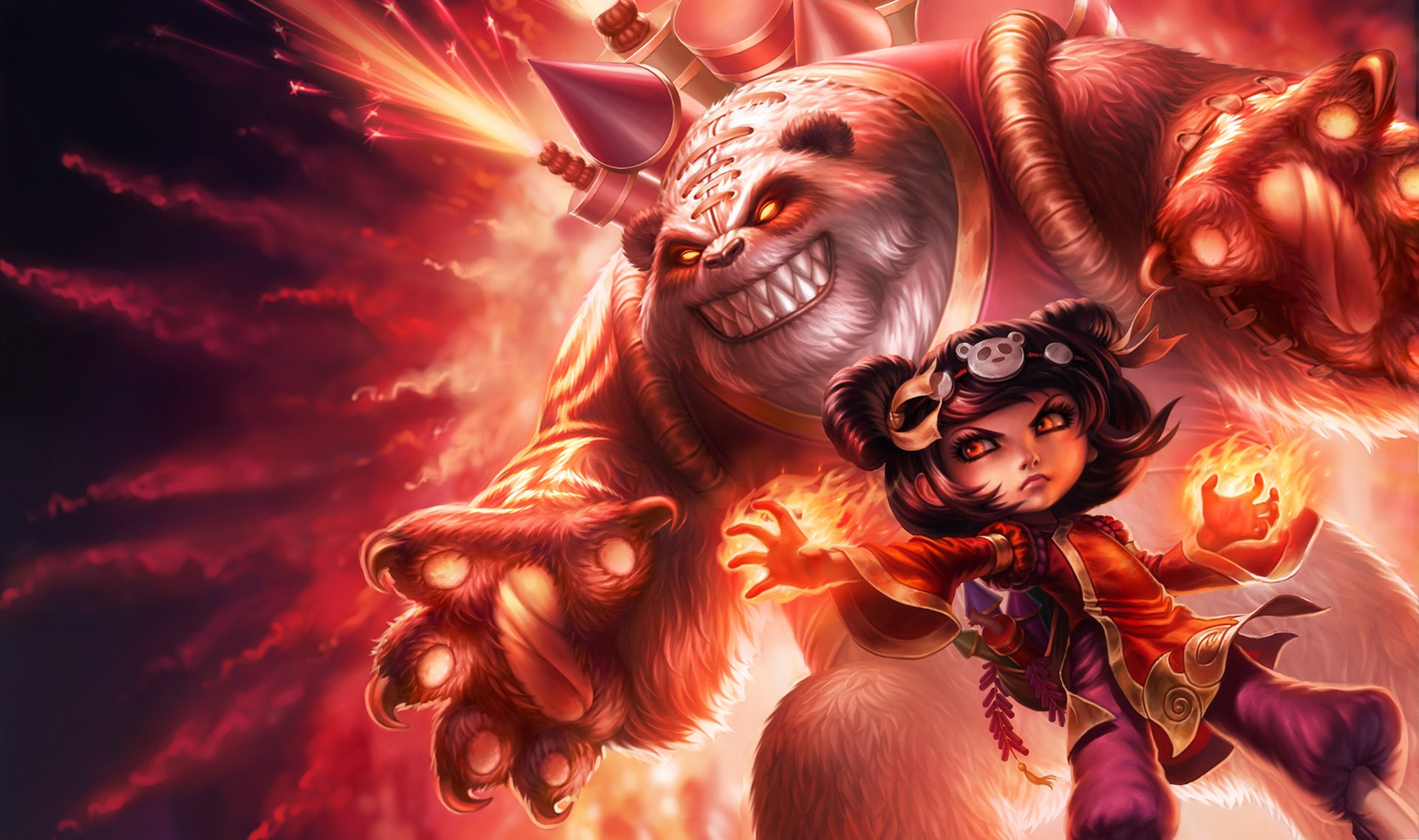 lol annie bambino scuro panda league of legends