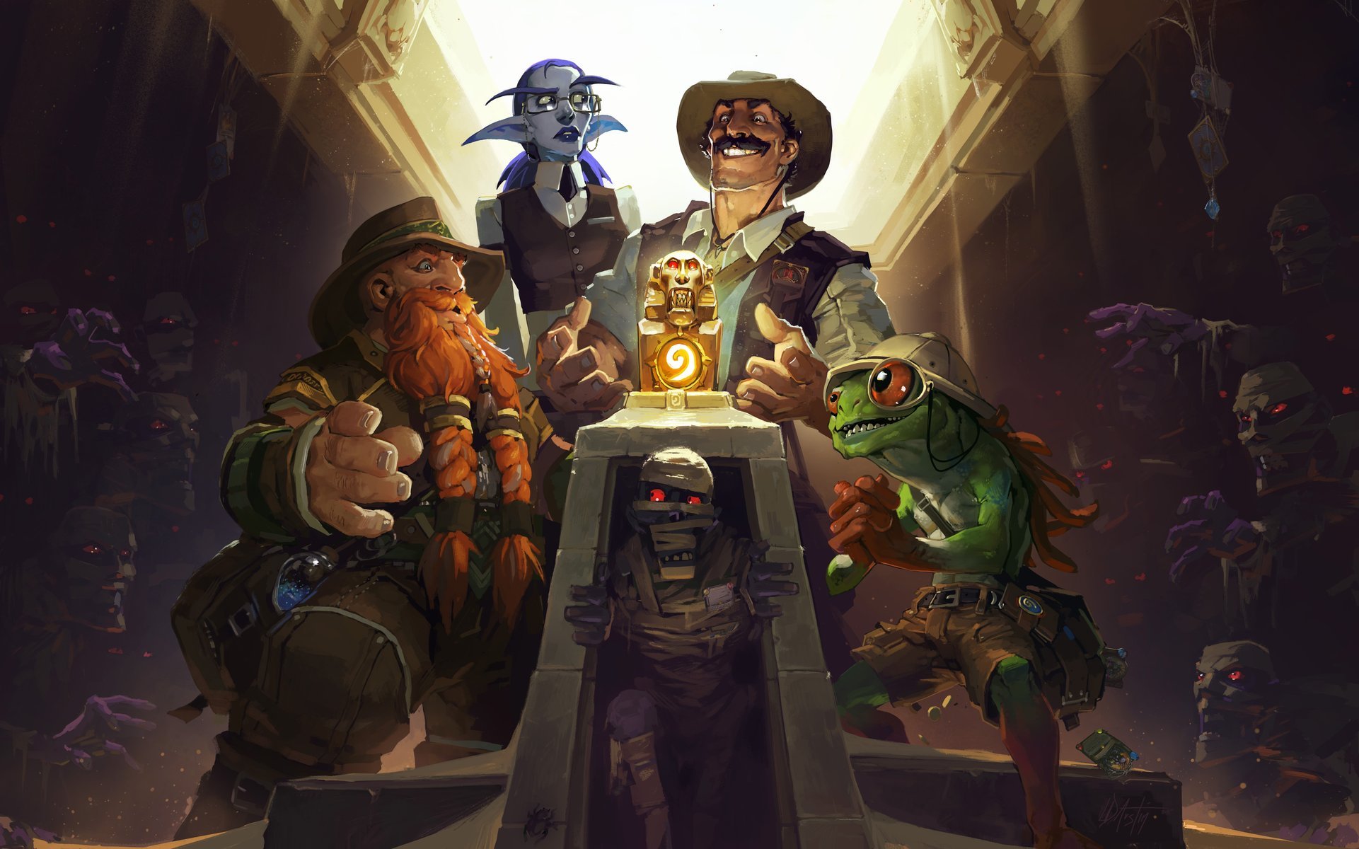 kamień heroes of warcraft liga odkrywców brann reno jackson eliza starseeker sir finley mrrgglton