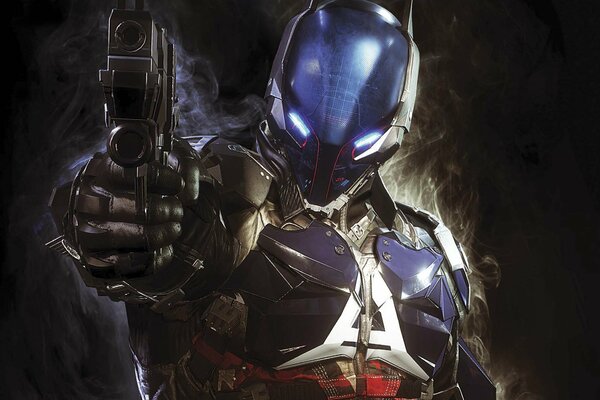 The Arkham Knight pointed the muzzle of a gun right at you
