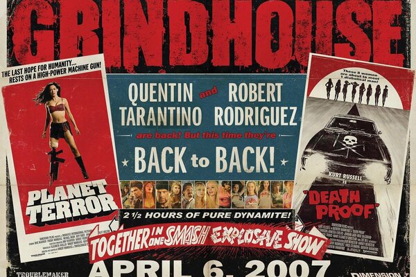 Pubblicità sui giornali di Grindhouse