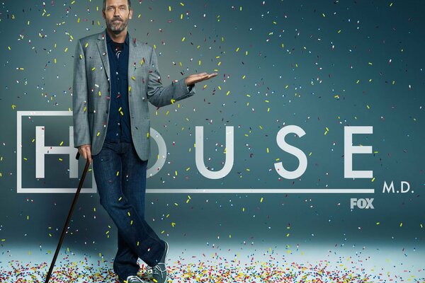 Cartel con el irónico Dr. House