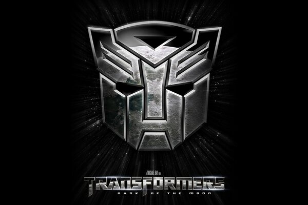 Transformers emblem on a black background