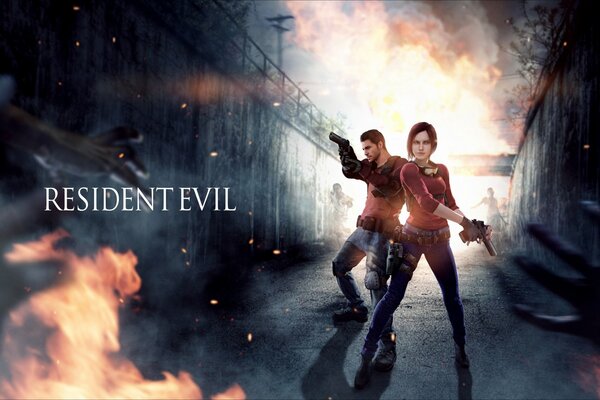 Fan Art con personajes de resident evil