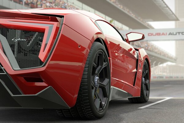 Red, a supercar from the game Engine Madness