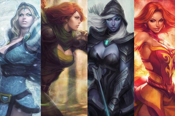 Gioco Dota 2 protezione antica ragazza Ranger