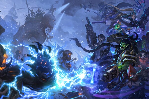 Héroes turbios mobs diablo, starcraft, warcraft, demon hunter: Lee Lee, Zeratul, Jim Raynor, Thrall, Arthas