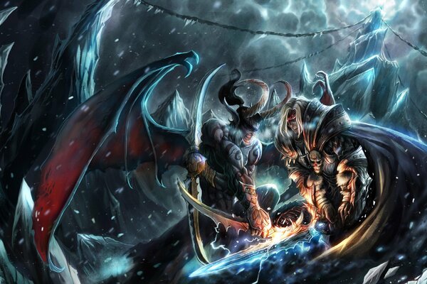 Arte del gioco Warcraft 3, Battaglia