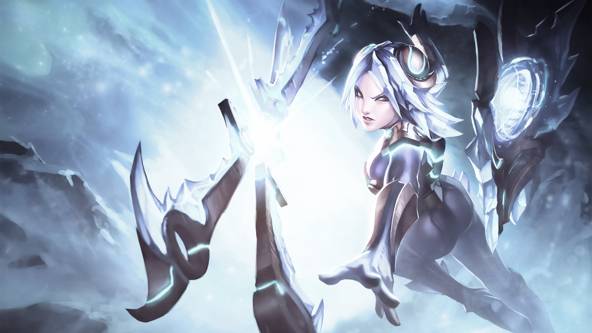 arte league of legends irelia ragazza armi