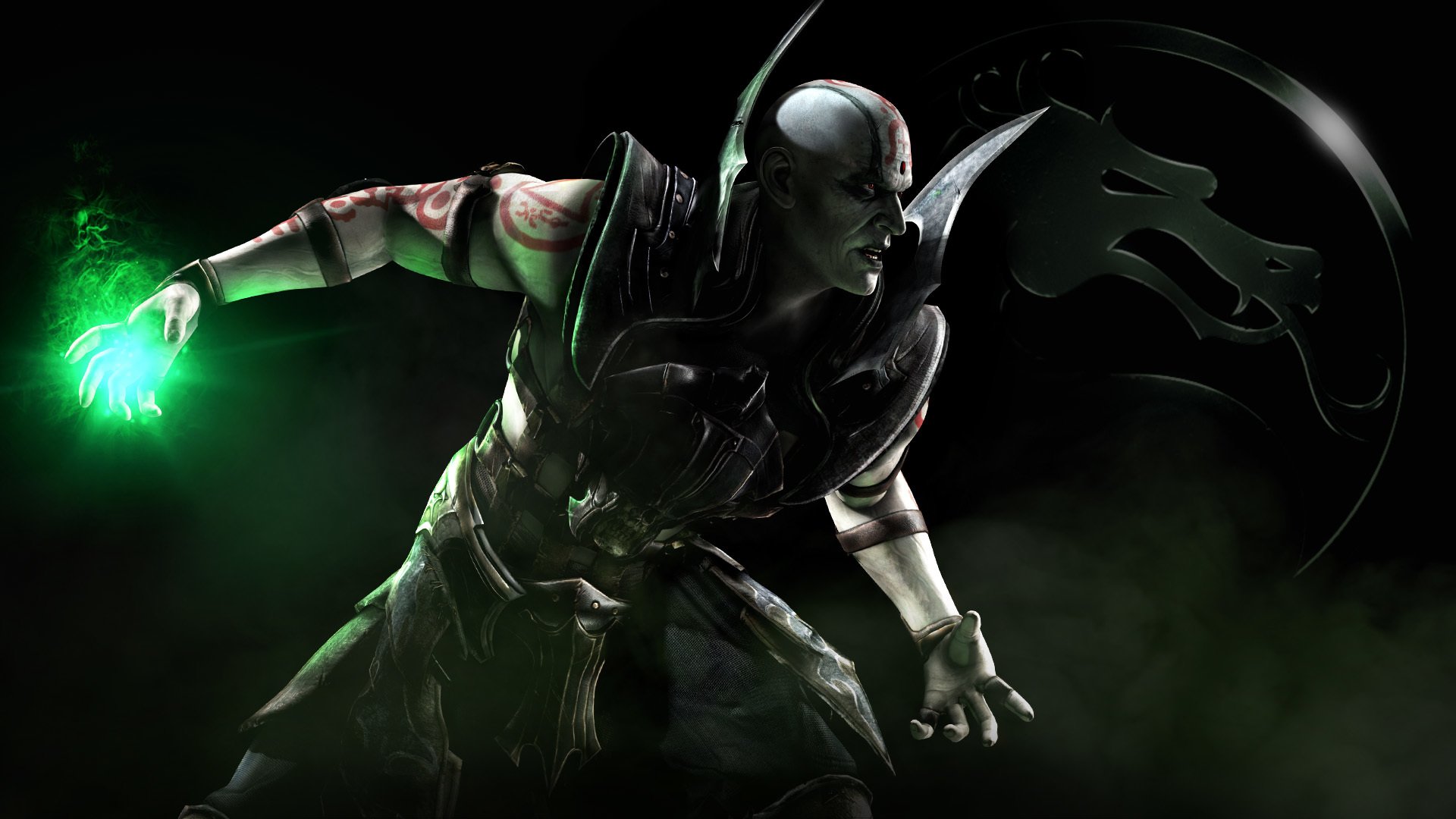 mortal kombat x quan chi luchador signo dragón magia tatuaje humo netherrealm studios warner bros. interactive entertainment