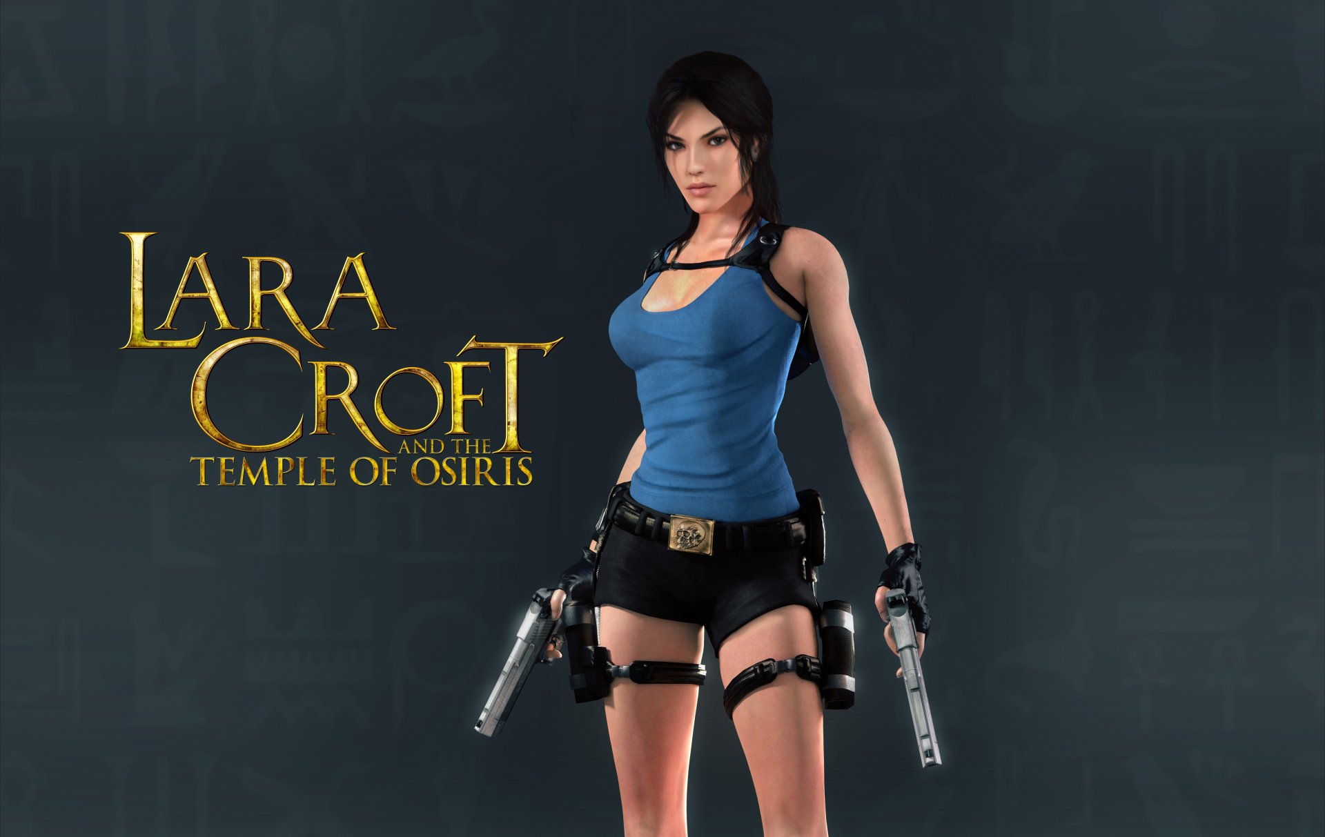 lara croft und der osiris-tempel mädchen lara croft tomb raider pistolen