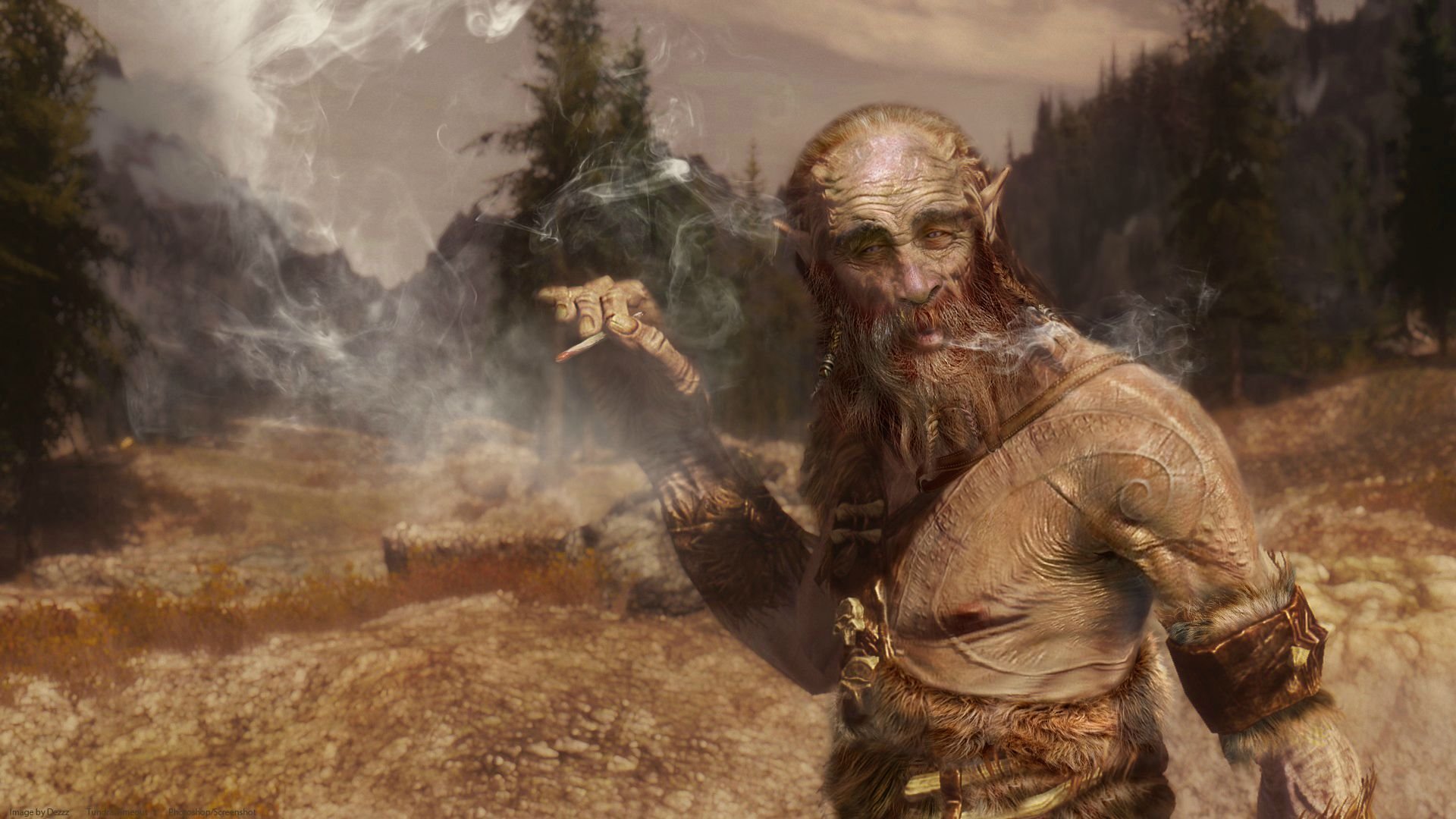 elder highlight skyrim ancient scrolls skyrim giant giant smoke