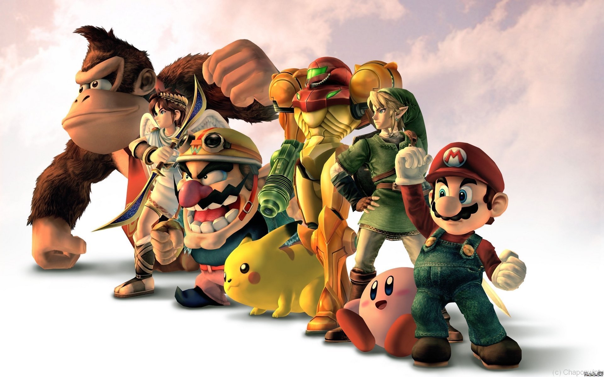 donkey kong nintendo eroe wario samus mario kirby supereroi