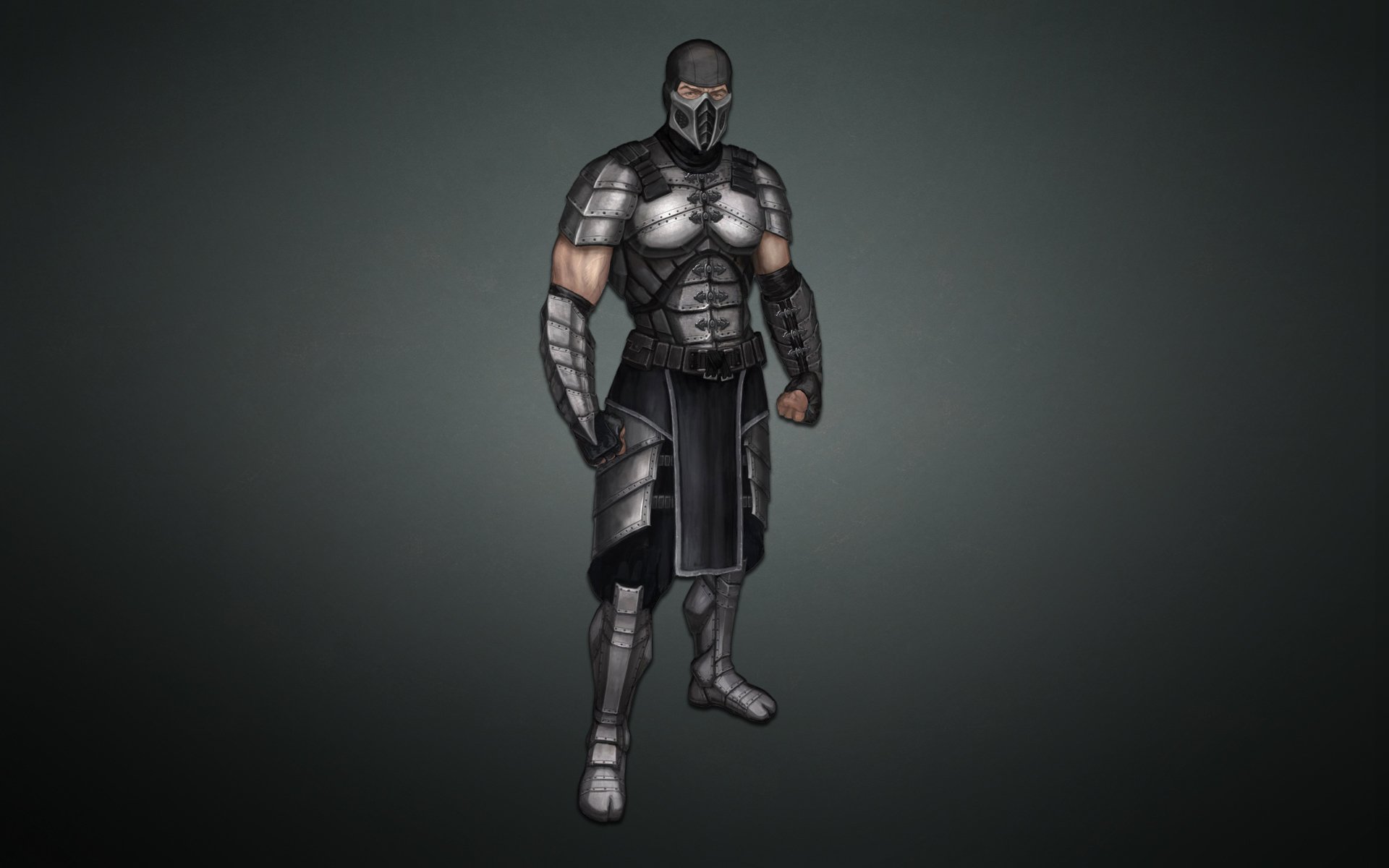 mortal kombat ninja smoke dark background smoke costume