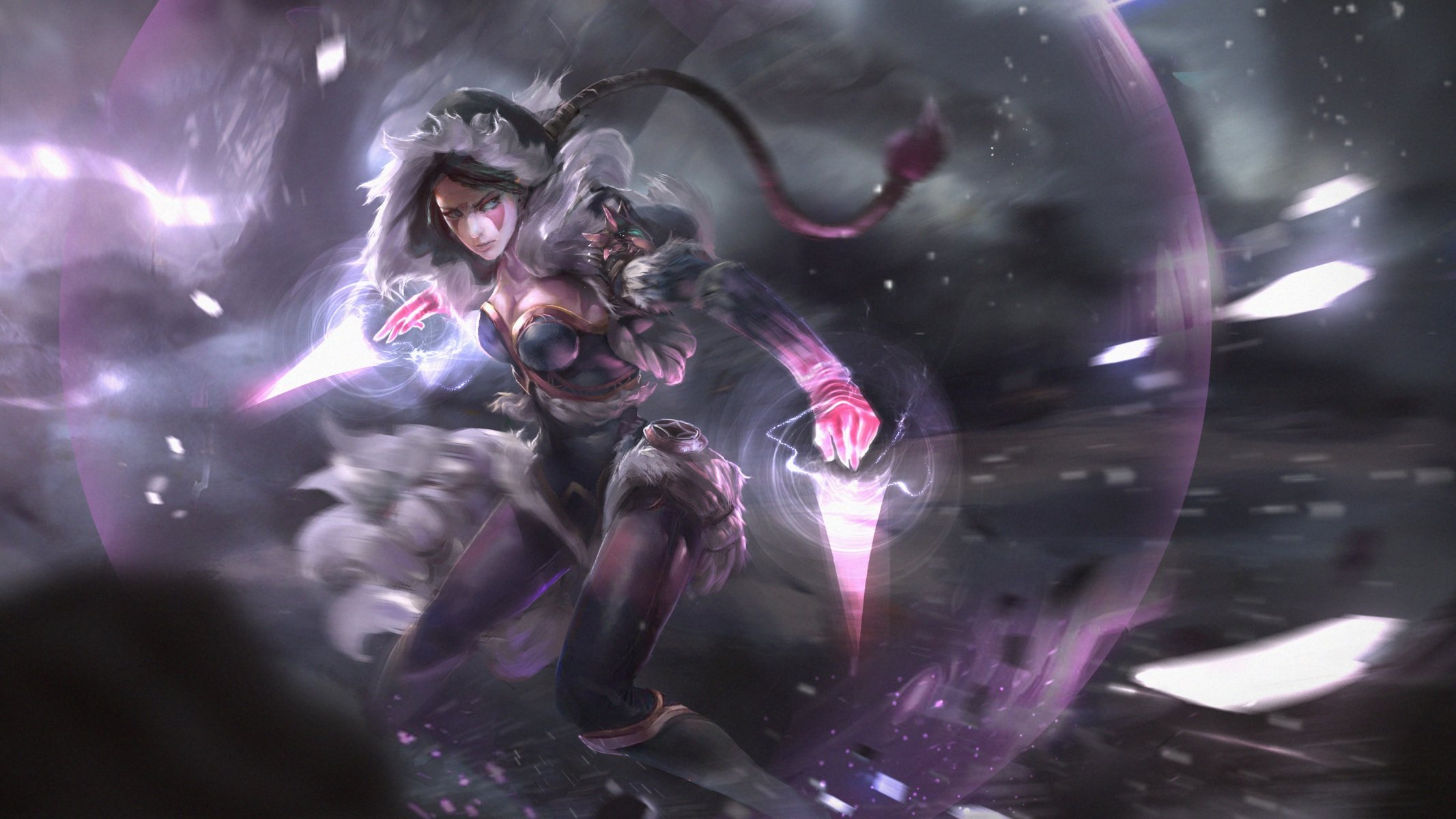 assassin des templiers dota 2 lanaya fan art art magie fille