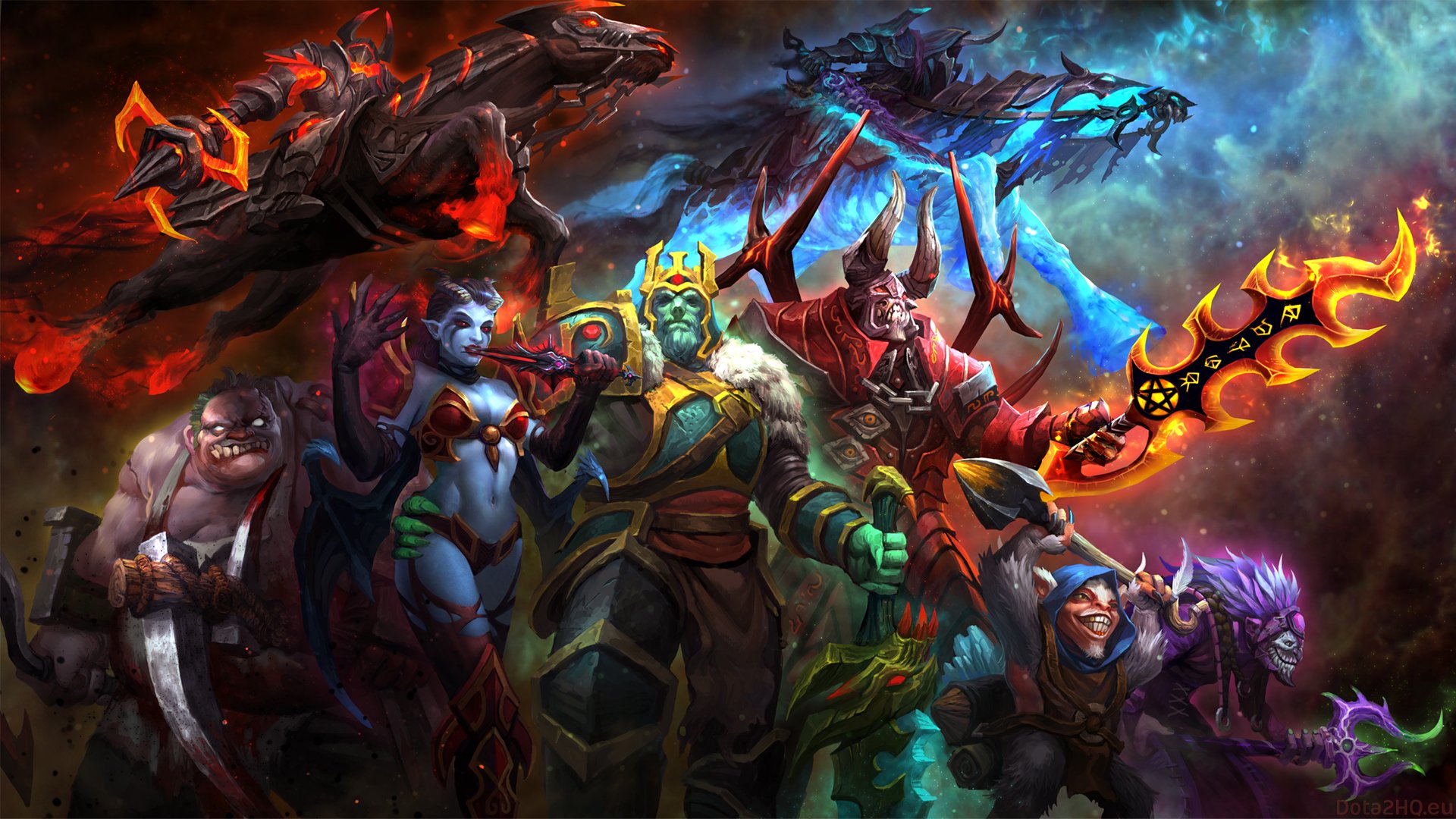 dota 2 ghost king ostarion abaddon dazzle chaos knight schatten priester meepo pudge metzger geomant luzifer doom akasha königin des schmerzes wei-tzu kunst