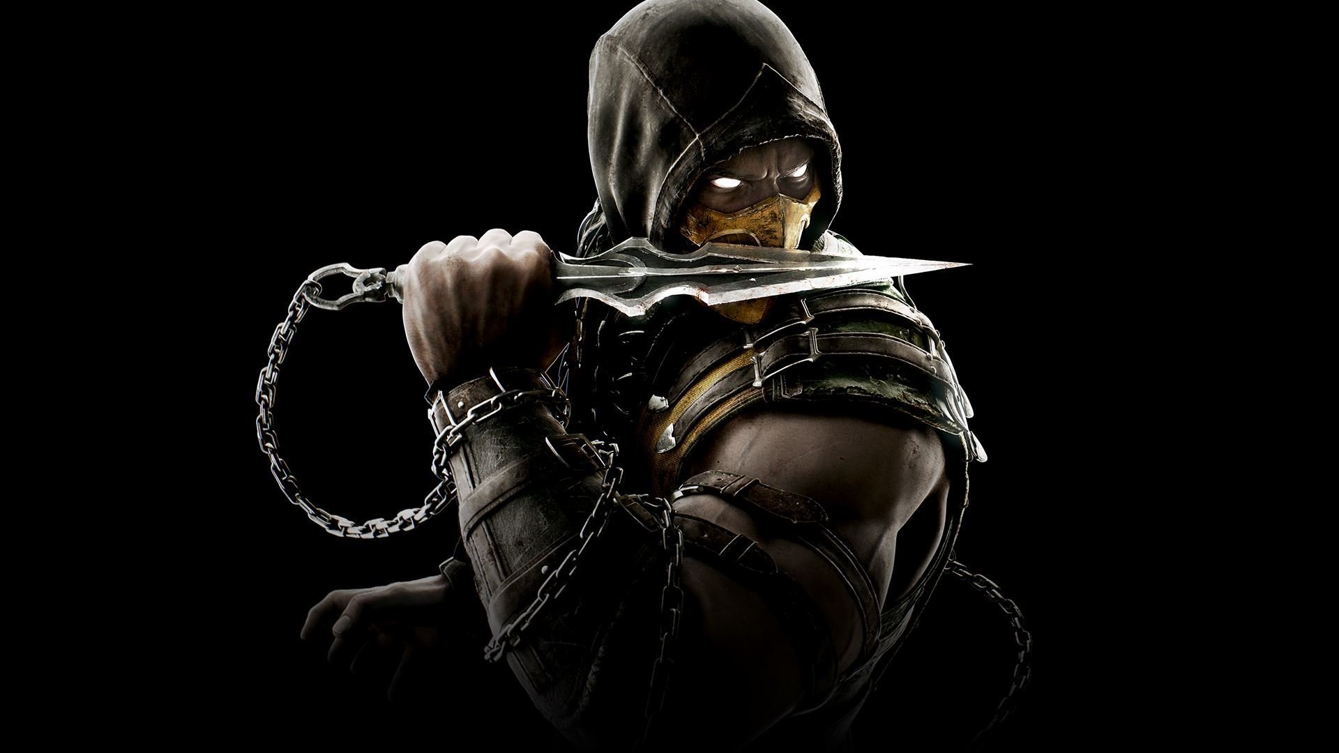 mortal kombat x netherrealm studios warner bros. interactive entertainment skorpion kunai ausrüstung aussehen ninja maske kapuze